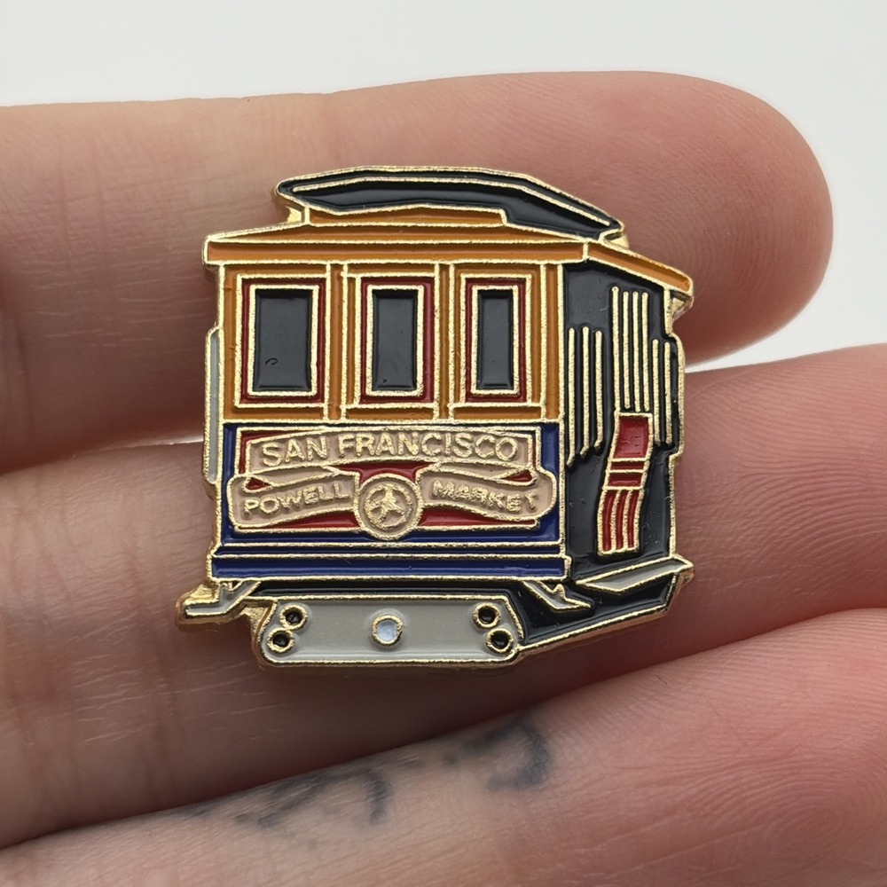 San Francisco Cable Car Powell Market California Lapel Hat Pin